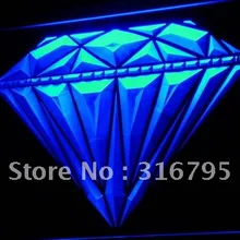 I723 Алмазный магазин дисплей ювелирные изделия светодиодный неоновый свет знак включения/выключения 20+ цвета 5 размеров