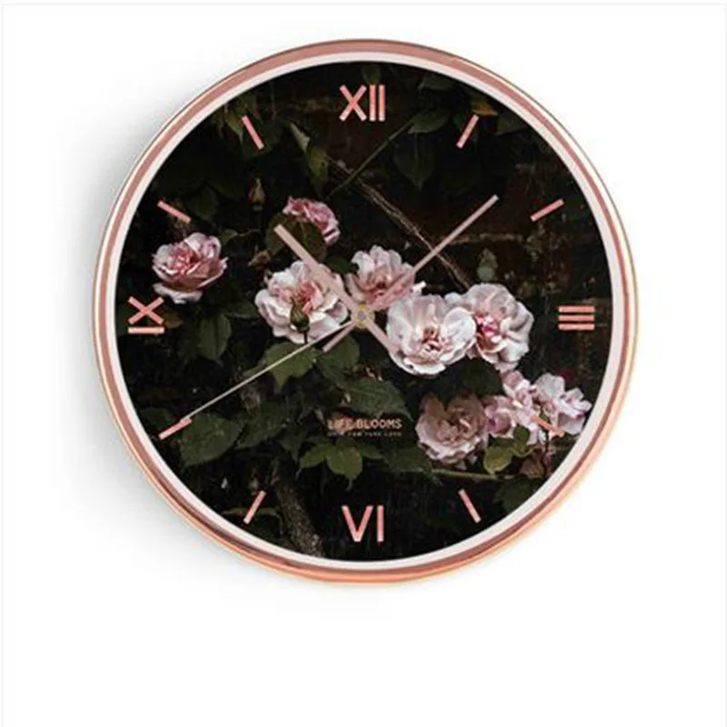 Роскошные Современные художественные настенные часы Креативная кухня 3d Скандинавский дизайн гостиная спальня черные бесшумные настенные часы домашний декор C5T24 - Цвет: Bustling