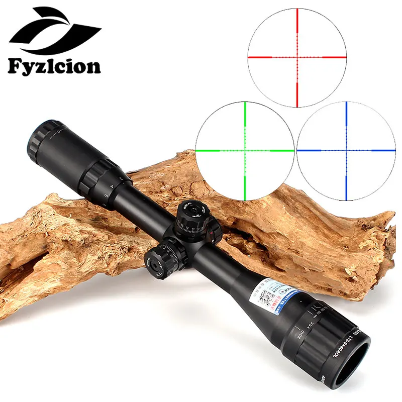 

Hunting SNIPER 3-9X40 AOL Optical Sight Riflescope Full Size Red Green Blue Mil-Dot llluminate Equipment Tactical Rifle Scope