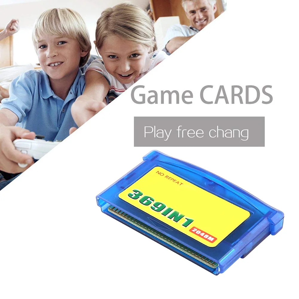 

369 In1 Accessories Plastic Home Portable Video Cartridge For Nintendo GBA Computer Console Gifts Classic Game Card Memory