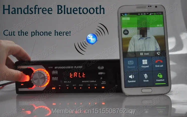 Новая горячая bluetooth функция автомобиля Радио Стерео 12 в mp3 плеер в один din Размер аудио/SD карта/USB порт/AUX вход/телефон в тире