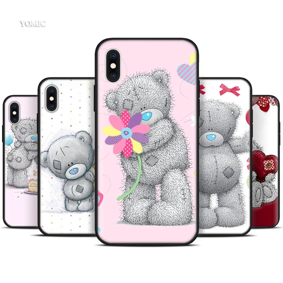 

Silicone Black Coque Case for iPhone XR X XS MAX 7 8 6 6S Plus 5 5S SE 5C 7Plus 8Plus Mobile Phone Teddy Me To You Bear