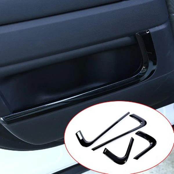 

ABS Chrome Gloss Black Inner Door Decoration Strip Trim For Land Rover Range Rover Sport 2014 2015 2016 2017 2018 2019 Styling