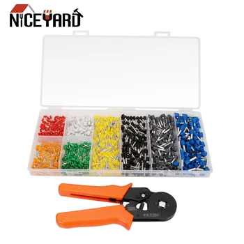 

NICEYARD 800 Pcs Connector Terminal Multi Hand Tools Hand Crimping Tools Crimp Terminal Crimping Pliers Self-Adjustable