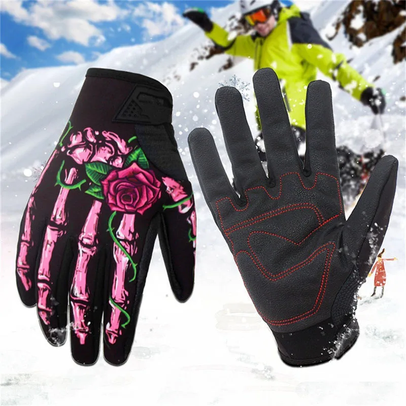 Пара зимние теплые непромокаемые зимние сноубордические лыжные спортивные перчатки велосипедные перчатки зимние теплые# LRSS
