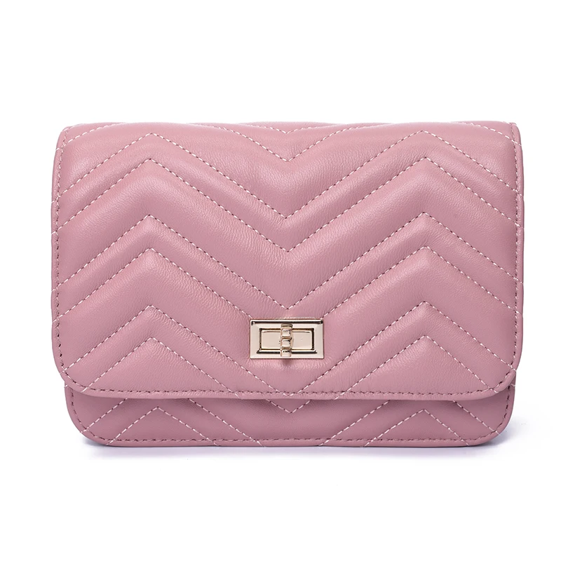

Europe and America Vogue Zig Zag thread design mini shoulder bag women sheepskin cover flap messenger bags more color