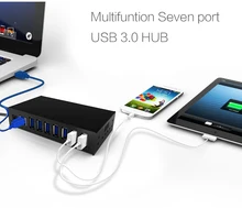 Sipolar 7 port USB 3 0 hub for high speed charging