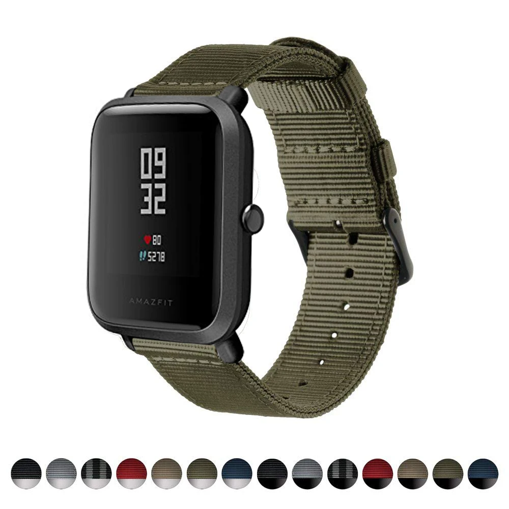 DKPLNT 20 мм петля нейлоновый сменный ремешок для Huami AMAZFIT BIP Watch Band Смарт-часы