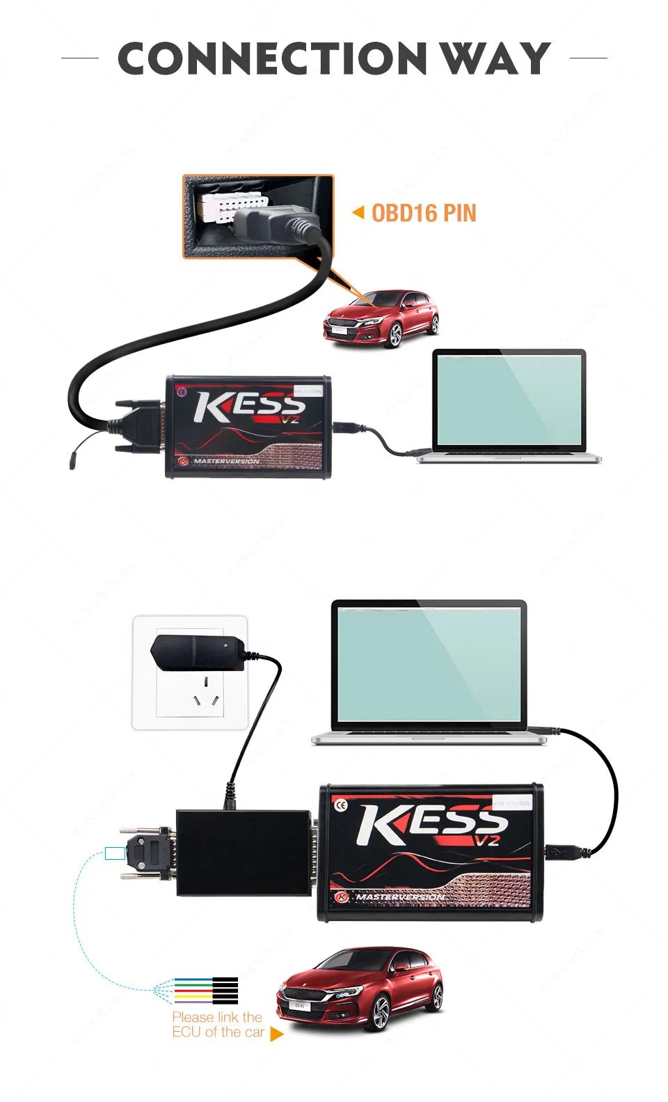 KESS V2 2,47 V5.017 красный pcb без базовых ограничений с ECM Титан ECU программирования инструмент, автомобильный/трактор/велосипед Ktag V2.23 мастер