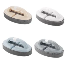 1 шт. Складная кухонная губка с пластиковой ручкой, портативная Бытовая щетка для чистки, простой в использовании и экономичный инструмент для стирки