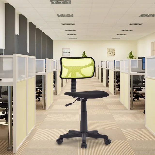 70kg Capacity Mid Back Armless Basic Computer Office Chair With 180 70kg Capacity Mid Back Armless Basic Computer Office Chair With 180 Degree Rotating Mesh Backrest