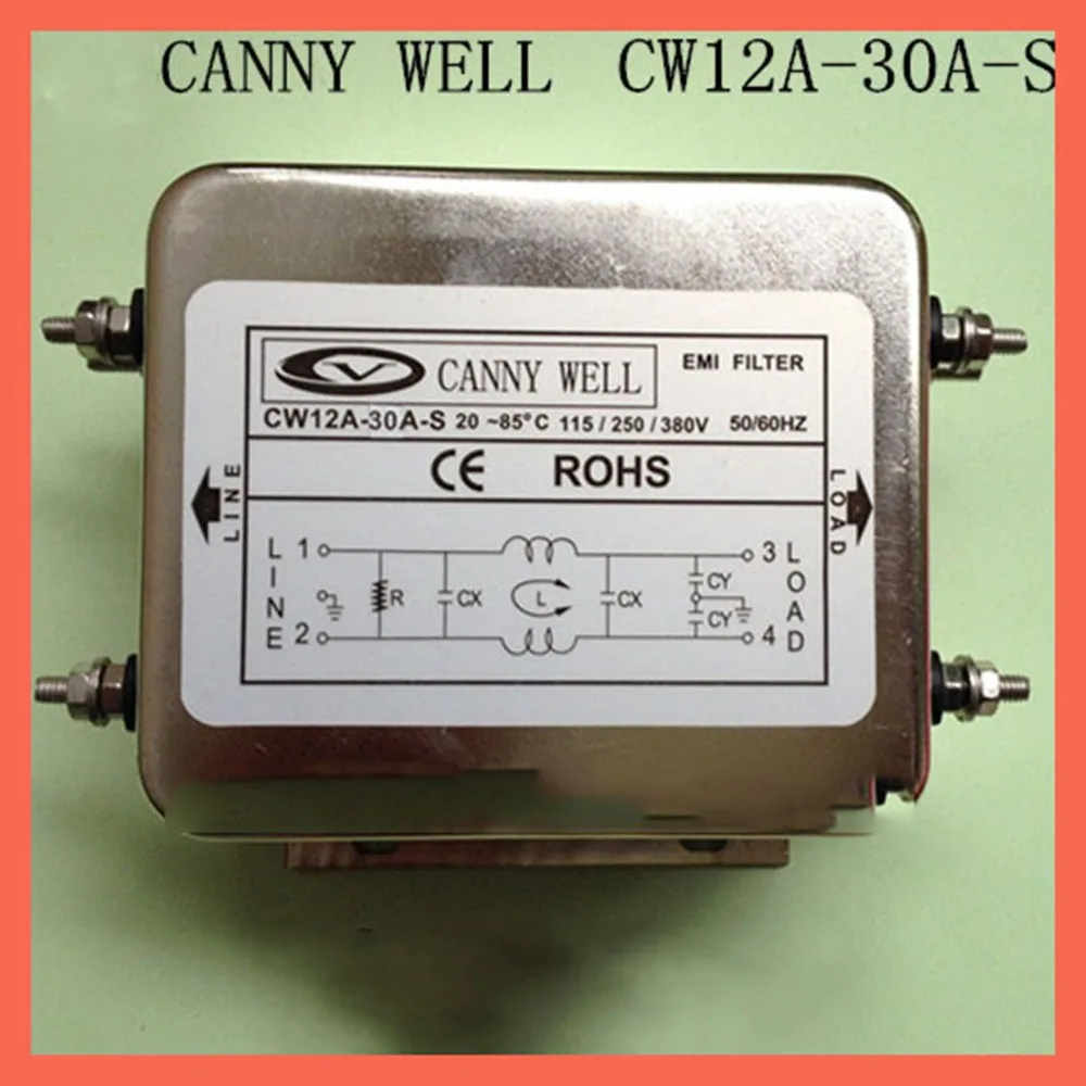 

Electrical Equipment Supplies Power Adapters 30A110-380V CW12A-30A-S Power filter purification device EMI Filter Components