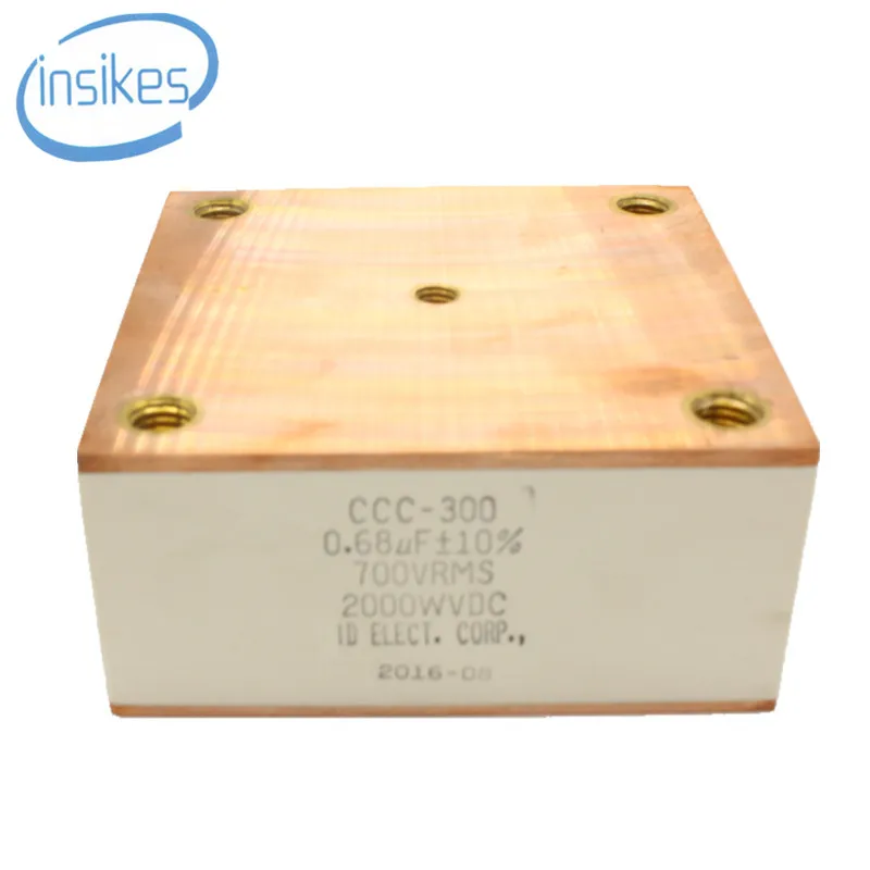

CCC-300 3.3uF 700VRMS 3.3UF 700VAC Water Cooled Capacitor Resonant High Frequency Welder
