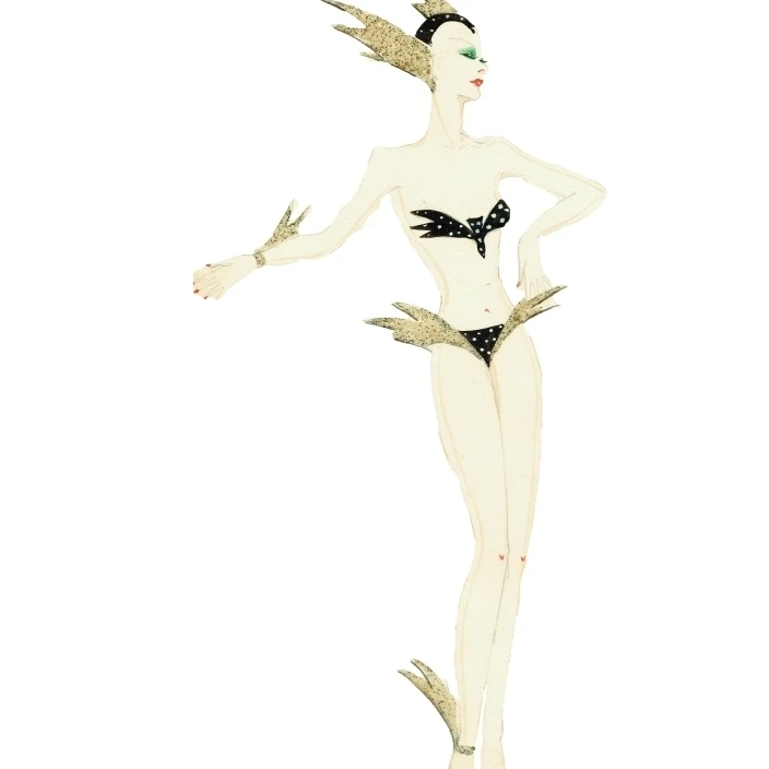 'Mercury God Of Speed' - Murray'S Cabaret Club Costume Print By <ALIMT >&reg;</ALIMT> The Murrayæs Cabaret Club Collection Mary Evans