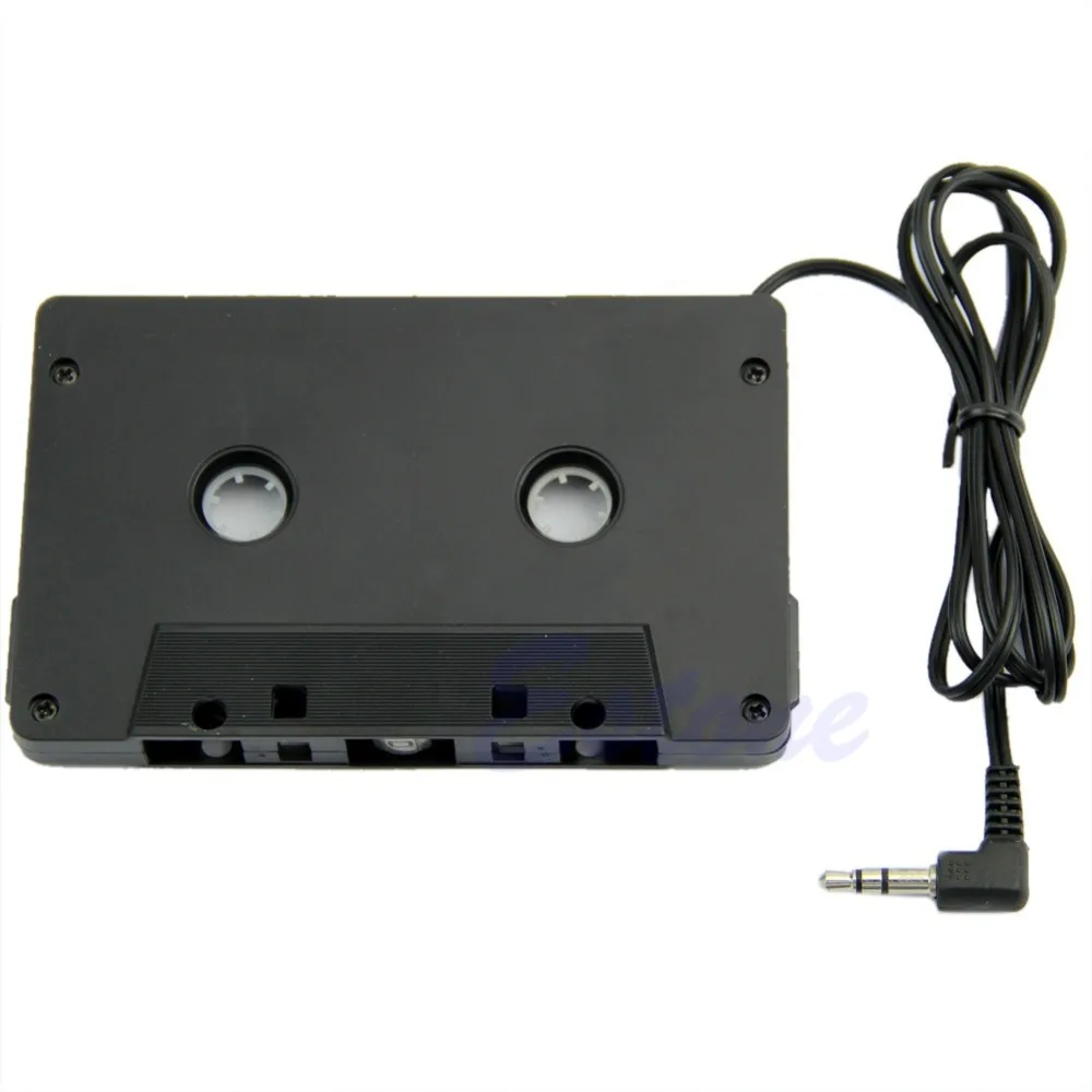 1 предмет автомобиль аудио лент кассетного радио адаптер 3,5 мм Aux кабель для iPhone, iPod, MP3 CD MD черный/белый