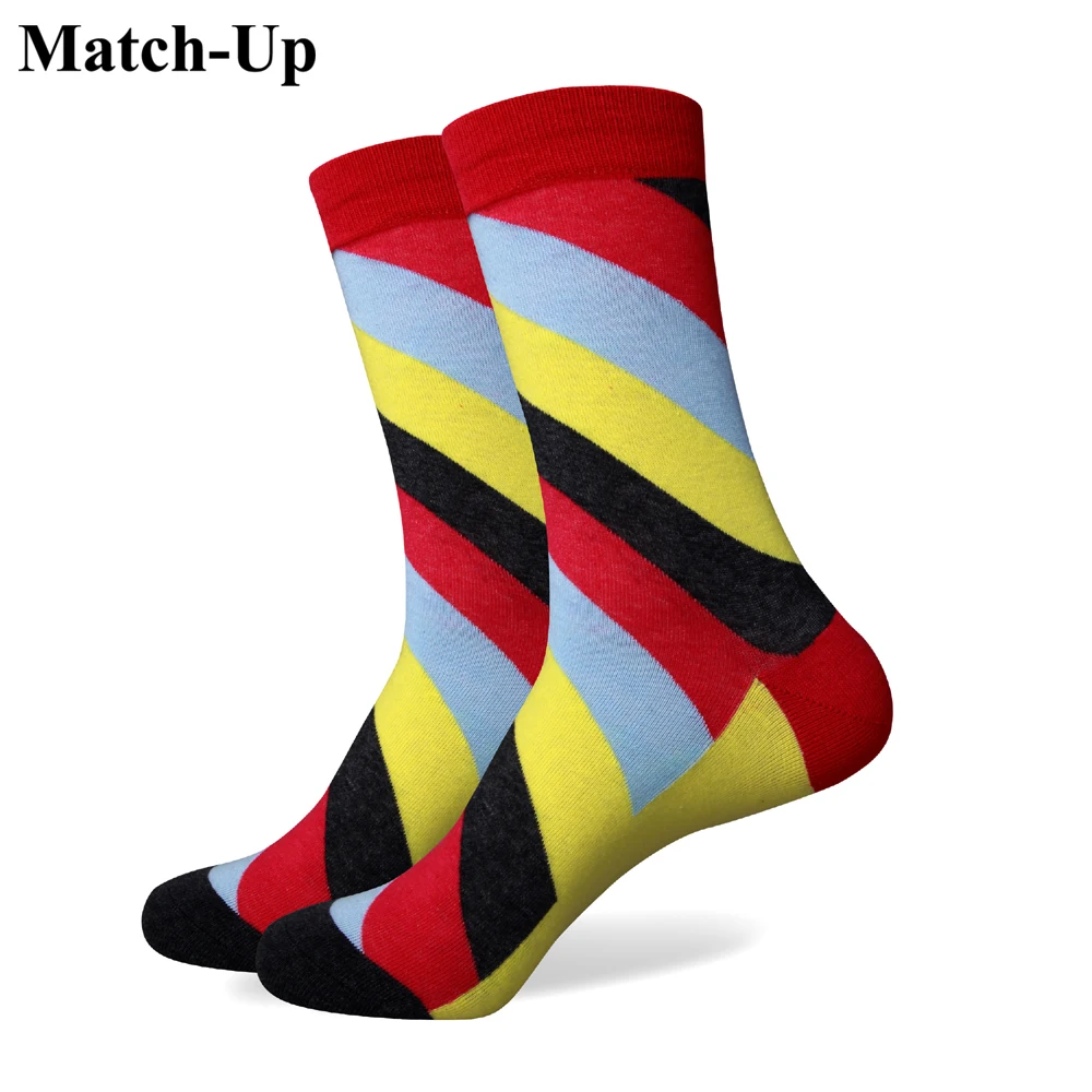 Match-Up men colorful combed cotton socks 283