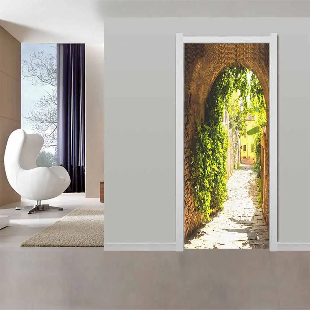 3D дверь-арка наклейка красивый домашний декор декорации самоклеющиеся водоотталкивающие обои для спальни Гостиная Наклейка-фреска для комнаты наклейки