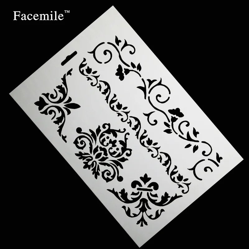

Crown flower vine cake spray pattern printing mold sugar powder sieve West point decoration 100 pcs