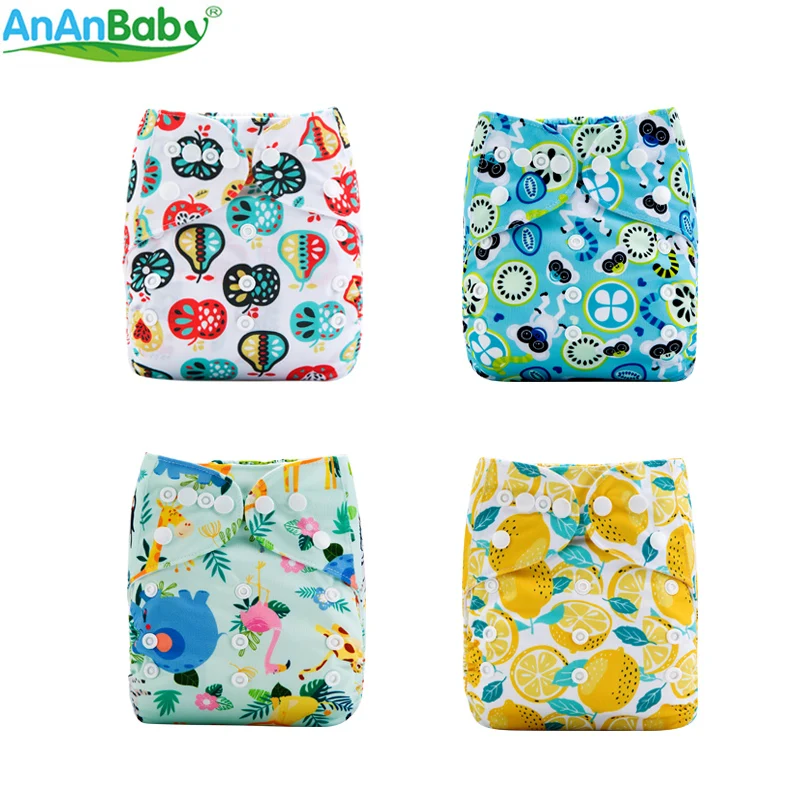 

AnAnBaby Minky Diaper Waterproof Baby Diapers Stock For Sale With One Microfiber Inserts TO USA 50PCS Pink Heart