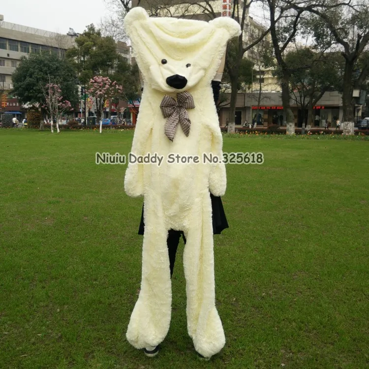 Niuniu папа плюшевой Мишка кожа от 120 см до 200 см гигантский плюшевый пустой без набивки игрушки медведи ракушка детские подарки на день рождения кукла