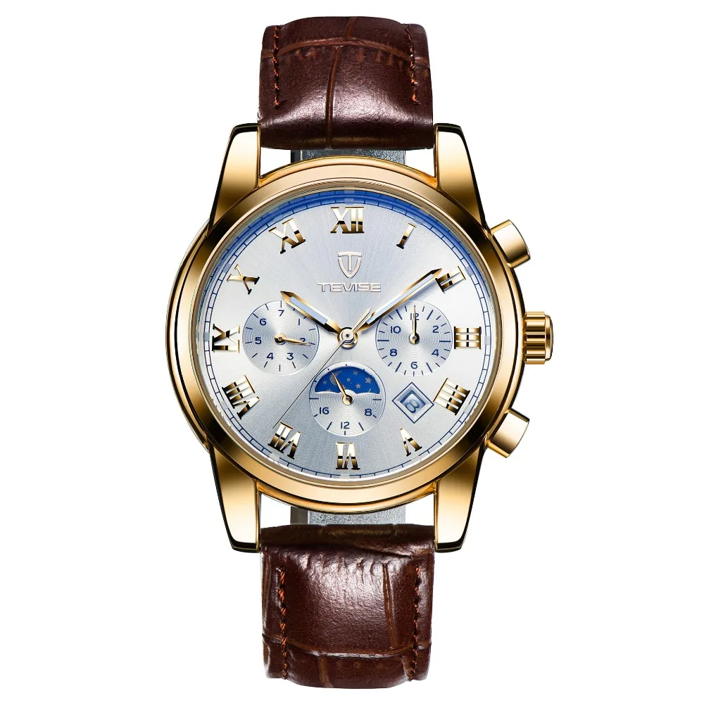 TEVISE Mechanical Watch Men Moon Phase Luminous 30m Waterproof Date Automatic Watch Male Chinese Brand Watches 2017 Fashion  (11)