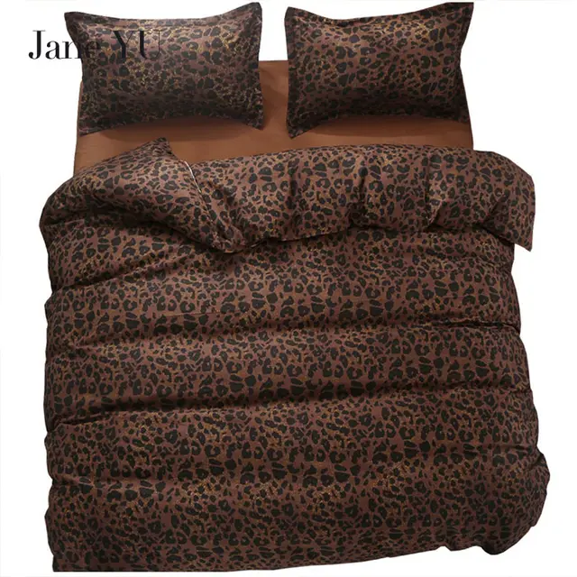 Janeyu 2018 Bedding Set Super King Size Duvet Cover Leopard Janeyu 2018 Bedding Set Super King Size Duvet Cover Leopard 3 4pcs Bed