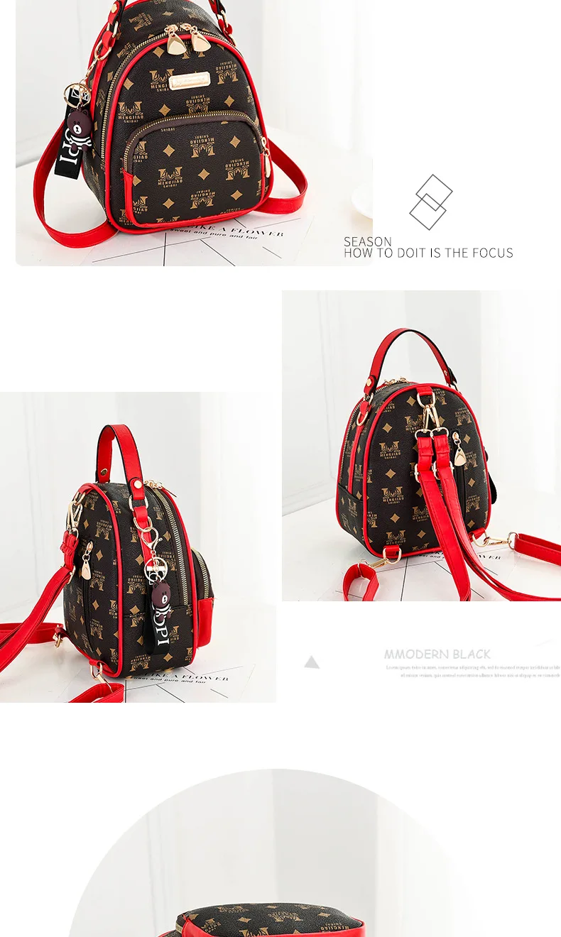 Летний женский рюкзак, маленький рюкзак из ПУ кожи, простая модная сумка через плечо, корейский милый мини рюкзак