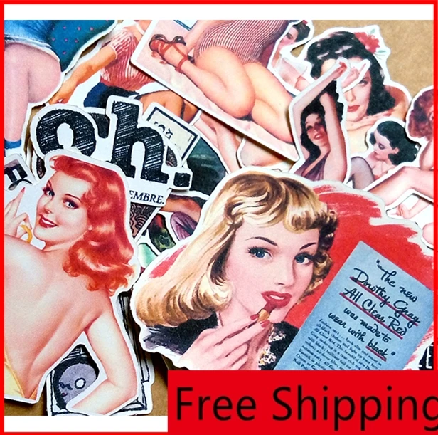 

21 pcs Passionate woman series vintage personalized scrapbook Stickers scrapbooking material personalized sticker happy planner