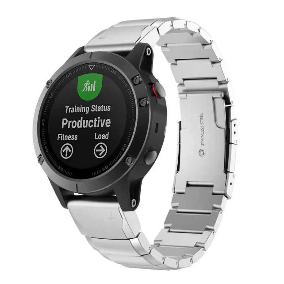 KINGBEIKE 22mm Width Stainless Steel Watch Band For Garmin Fenix 5 Plus Integrated Classic Metal WatchBand For Fenix5 Strap KINGBEIKE 22mm Width Stainless Steel Watch Band For Garmin Fenix 5 Plus Integrated Classic Metal WatchBand For Fenix5 Strap