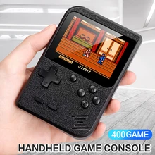 Мини-ретро портативная игровая консоль 8 бит 2,8 в цветной ЖК-экран Встроенный 400 игр детская видео игровая консоль Портативный ТВ игровой плеер
