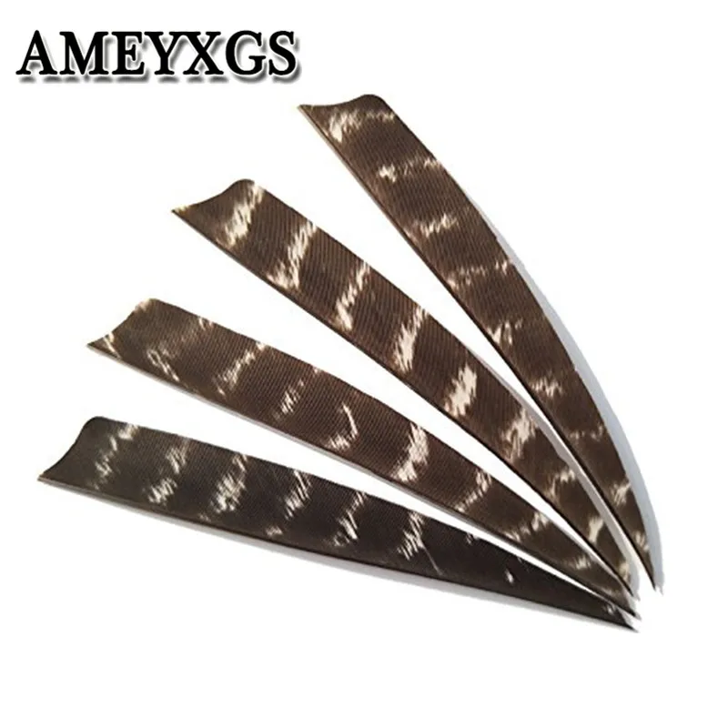

50Pcs Archery Arrow Feathers Fletches 5" Natural Turkey Fletching Vanes Right Wing Arrow DIY Tools Hunting Shooting Accessories