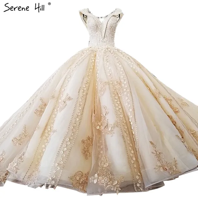 2018 Dubai Luxury Fashion Y Wedding Dresses Flowers Pearls 2018 Dubai Luxury Fashion Y Wedding Dresses Flowers Pearls High End Vintage Gowns