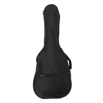 

Ukulele Soft Shoulder Back Carry Bag With Straps Black For Gift