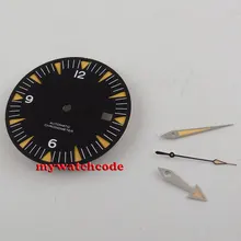 31 мм черный сэндвич без логотипа часы циферблат для eta 2824 2836 Движение(циферблат+ руки