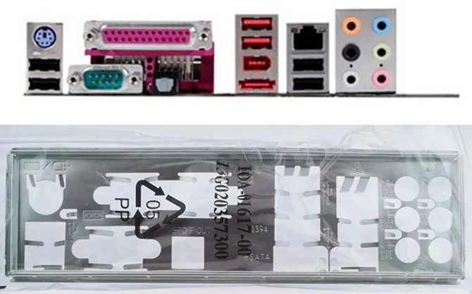 

New I/O shield back plate of motherboard for P5P43TD PRO just shield backplate Free shipping