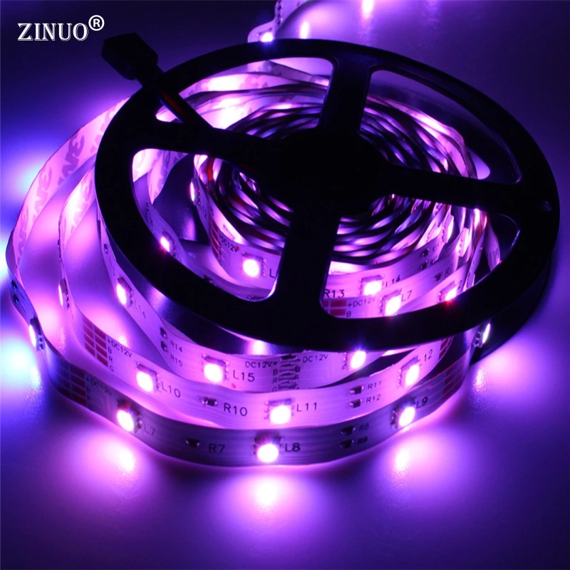 

7 Led Decoration Led Party Tape 5M Lights Strips 5050 Colors 150Leds RGB Home DC12V Non-Waterproof Flexible #