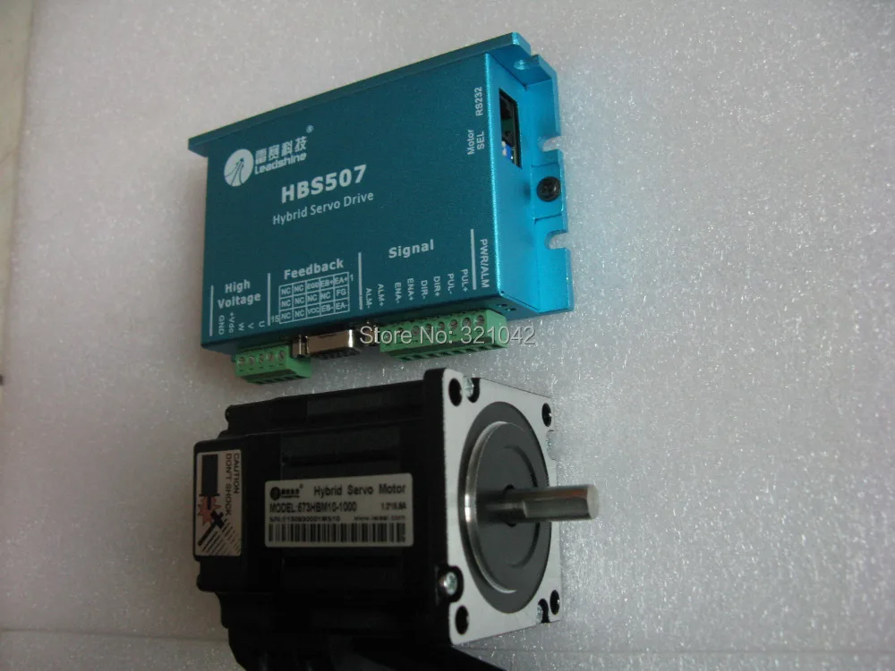 Набор сервоприводов Leadshine HBS507 + 573HBM10 1000 (обновленная версия 573S09 EC 1000) 3 фазы|shipping
