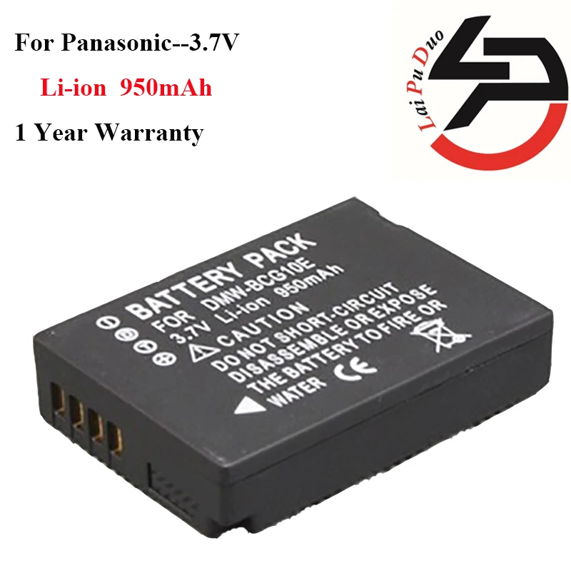 

Brand New 950mah Replacement Camera Battery For Panasonic DMW-BCG10 DMC-ZR1 DMC-TZ6 DMC-TZ7 DMC-ZX1A ZS1S ZS3