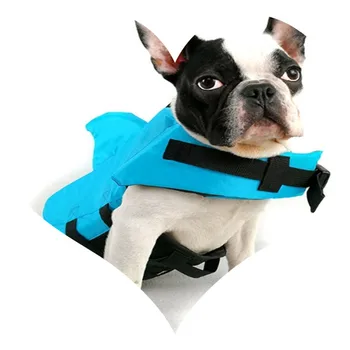 

Pet Shark Dog Life Jacket Safety Dog Clothes Pet Life Vest Summer Dog Swimming Clothing Bulldog Fin Jacket Play in the Sea