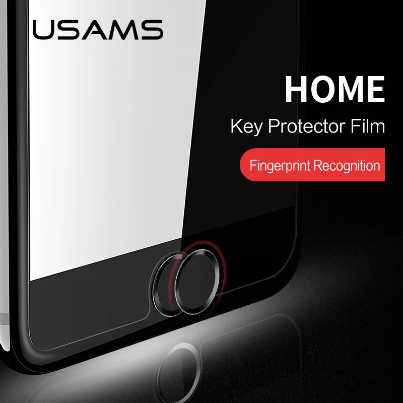 USAMS Универсальный Главная Кнопка Стикеры анти Touch ID для iPhone 5S/6/6 s/7/8 iPad Air 2 3 4