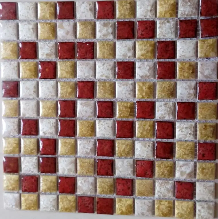 Vierkante keramische kiezel mozaïek tegel keuken backsplash badkamer