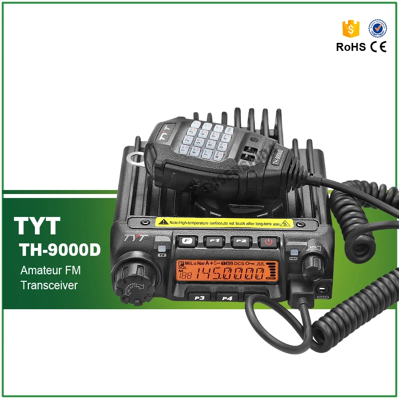 Оригинальный TYT TH 9000D мощный 60 Вт VHF 136 174 МГц Ham автомобильный Грузовик Мобильный
