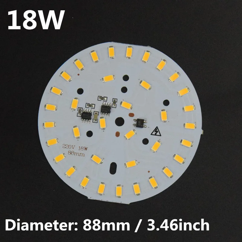 AIFENG AC220V интегрированный ic драйвер светильник источник для светодиодный лампы 3 Вт 5 Вт 7 Вт 10 Вт 12 Вт 15 Вт 18 Вт 24 Вт 5730 SMD со светодиодный pcb пластина модуля - Испускаемый цвет: Золотой
