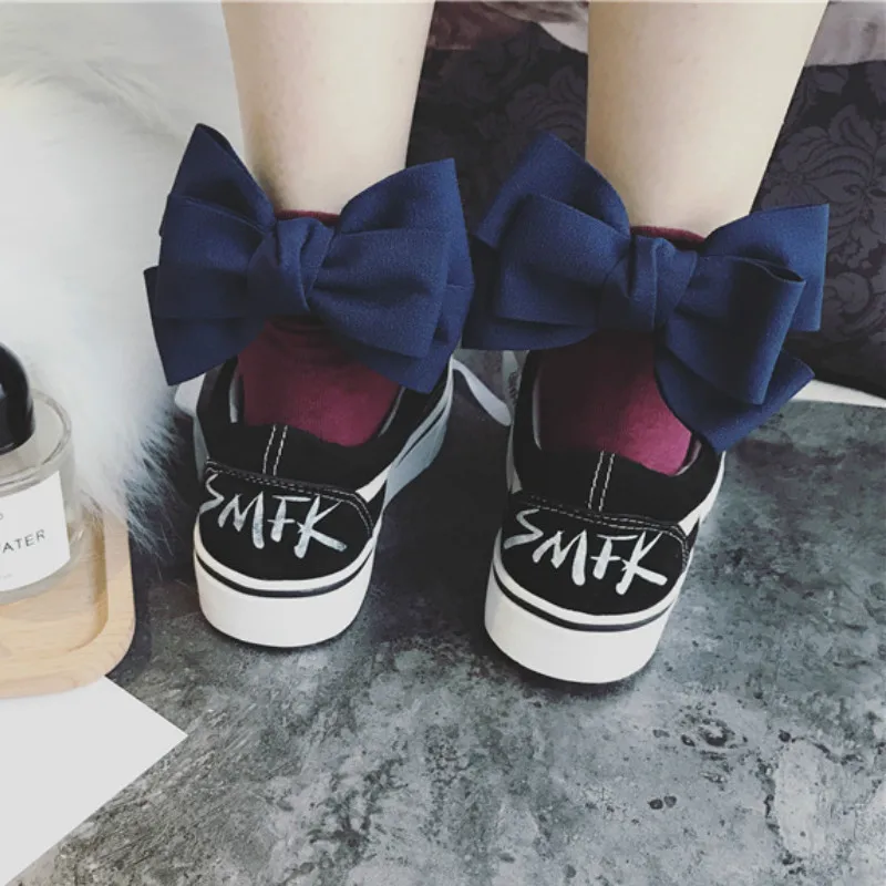 Spring summer women fashion cute bow knot socks creative ...