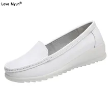 Удобные белые туфли медсестры; сезон весна-лето легкие слипоны для Больничная обувь с мягким Набор подушек для беременных высокой quanlity8