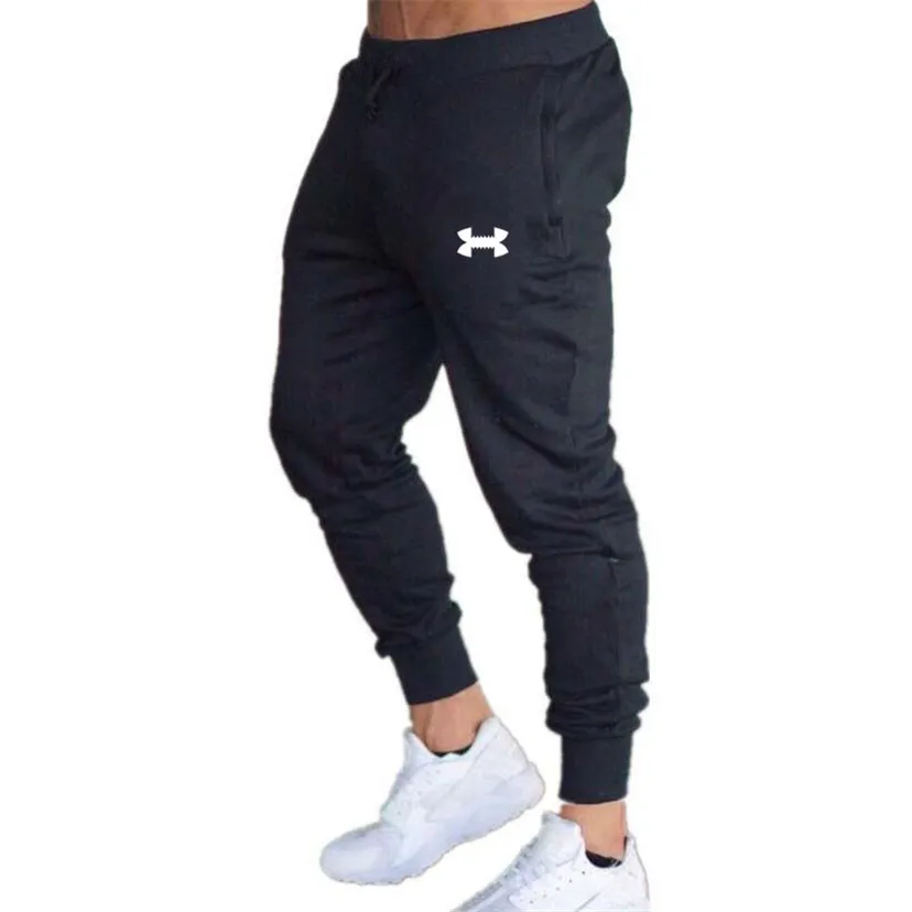 

Men Trousers Quality running pants men joggers sweatpants brand logo fashion printed sport trousers gym joggers fitness pants