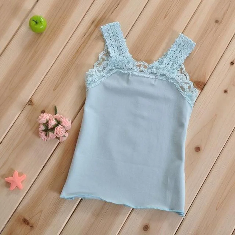 

2017 Princess Girls Vest summer sweet Baby Girls lace shirt Toddler Kids Vest Girls Outerwear Children Clothing