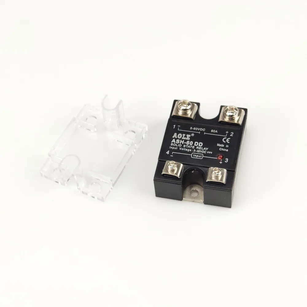 1pcs Solid State Relay ASH-60DD 60A 3-32VDC Input 5-80VDC Output FREE SHIPPING | Обустройство дома
