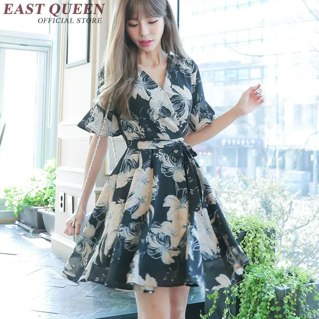 black kimono style dress