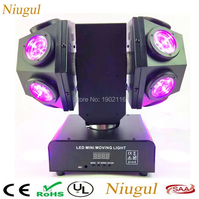 

12x10W RGBW 4in1 LED Head Moving Beam Light ,DMX LED Double Arms LED Rotate Beam Effect Stage Lights ,Disco Club Bar DJ Lighting